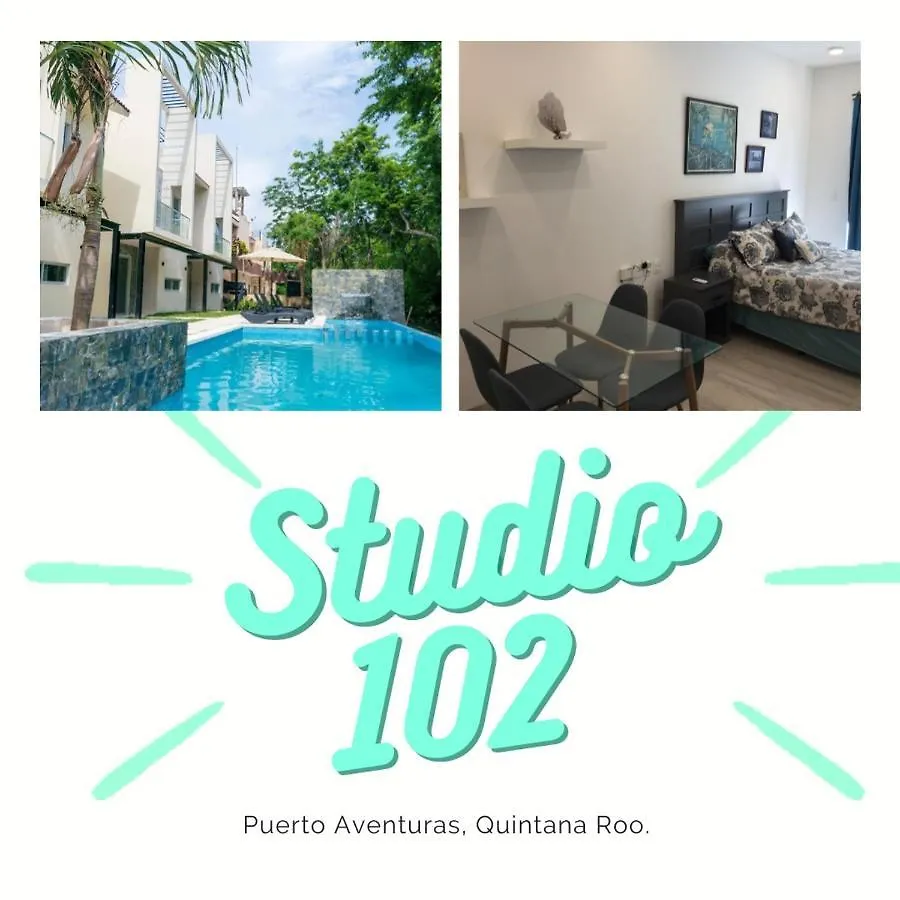 Studio 102 Puerto Aventuras Private Complex With Swimming Pool location